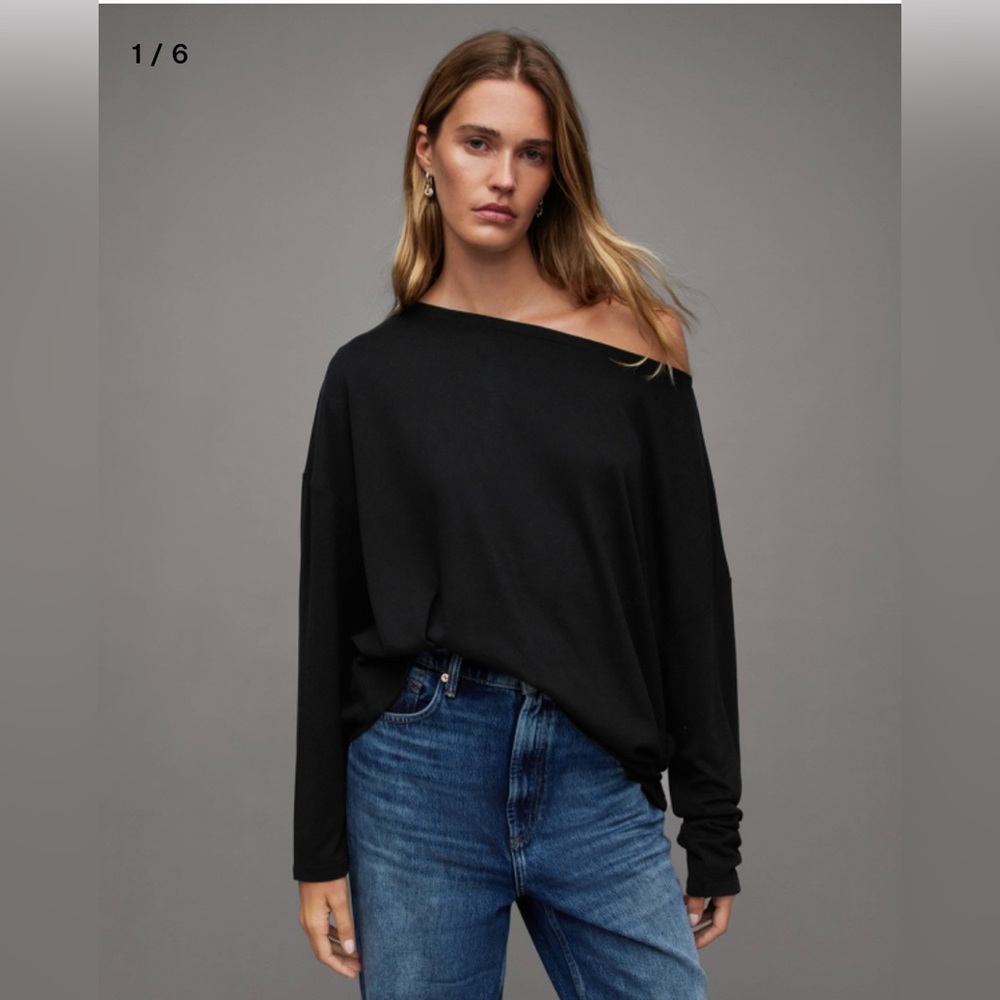 All Saints Rita long sleeve t shirt